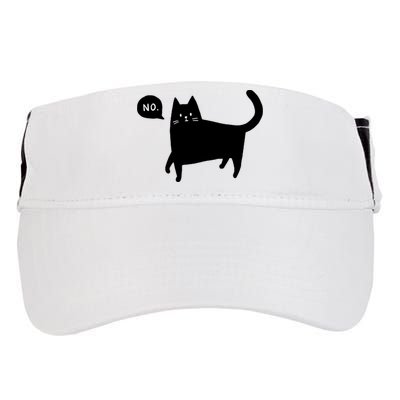 No Funny Black Cat Adult Drive Performance Visor