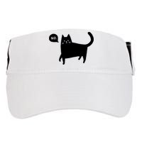 No Funny Black Cat Adult Drive Performance Visor