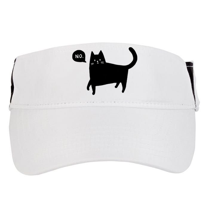 No Funny Black Cat Adult Drive Performance Visor