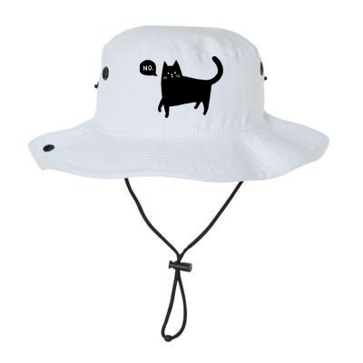 No Funny Black Cat Bucket Hat