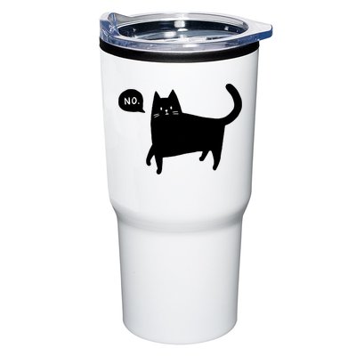 No Funny Black Cat Tumbler