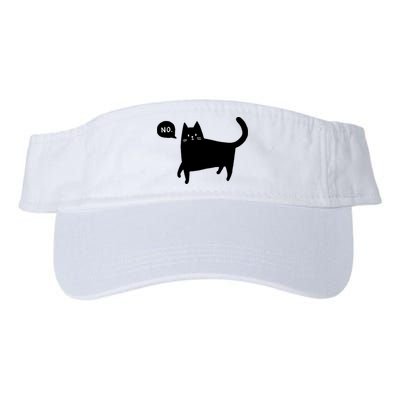 No Funny Black Cat Visor