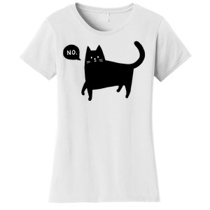 No Funny Black Cat Women's T-Shirt