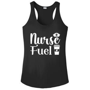 Nurse Fuel Coffee Cappuccino Meaningful Gift Ladies PosiCharge Competitor Racerback Tank