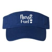 Nurse Fuel Coffee Cappuccino Meaningful Gift Valucap Bio-Washed Visor