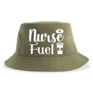 Nurse Fuel Coffee Cappuccino Meaningful Gift Sustainable Bucket Hat