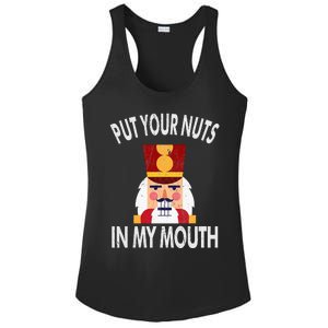 Naughty Funny Christmas Nutcracker Ladies PosiCharge Competitor Racerback Tank