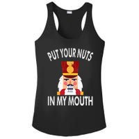 Naughty Funny Christmas Nutcracker Ladies PosiCharge Competitor Racerback Tank