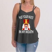 Naughty Funny Christmas Nutcracker Women's Strappy Tank