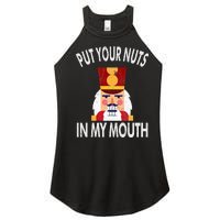 Naughty Funny Christmas Nutcracker Women's Perfect Tri Rocker Tank