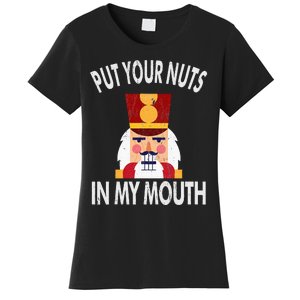 Naughty Funny Christmas Nutcracker Women's T-Shirt