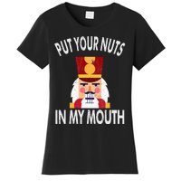 Naughty Funny Christmas Nutcracker Women's T-Shirt