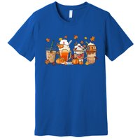 Nurse Fall Coffee Pumpkin Latte Thankful Nurse Thanksgiving Gift Premium T-Shirt