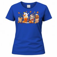 Nurse Fall Coffee Pumpkin Latte Thankful Nurse Thanksgiving Gift Women's T-Shirt