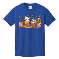 Nurse Fall Coffee Pumpkin Latte Thankful Nurse Thanksgiving Gift Kids T-Shirt