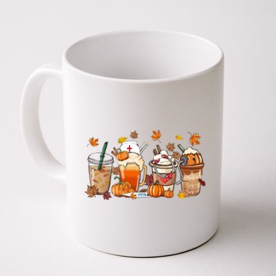 Nurse Fall Coffee Pumpkin Latte Thankful Nurse Thanksgiving Gift Coffee Mug