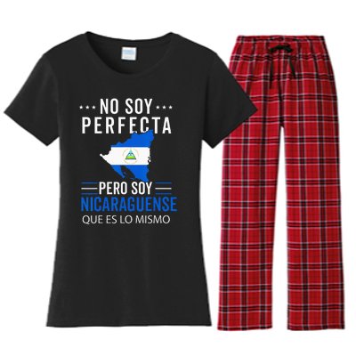 Nicaragua Flag Camiseta Nicaraguan Nicoya Pinoleros Mujer Women's Flannel Pajama Set