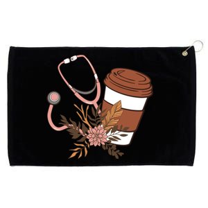 Nurse Fuel Coffee Caffeine Stethoscope Nursing Student Life Great Gift Grommeted Golf Towel