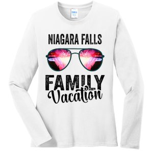 Niagara Falls Canada Family Trip Vacation Matching Outfits Ladies Long Sleeve Shirt