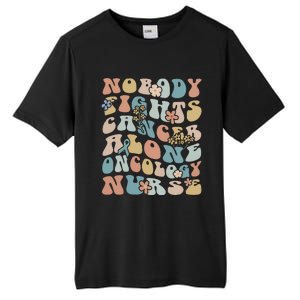 Nobody Fights Cancer Alone Oncology Nurse Tall Fusion ChromaSoft Performance T-Shirt