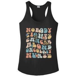 Nobody Fights Cancer Alone Oncology Nurse Ladies PosiCharge Competitor Racerback Tank