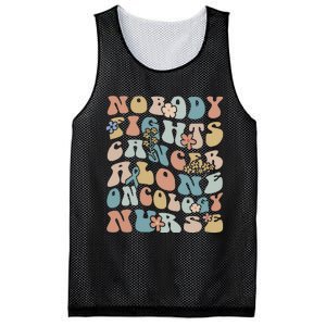 Nobody Fights Cancer Alone Oncology Nurse Mesh Reversible Basketball Jersey Tank