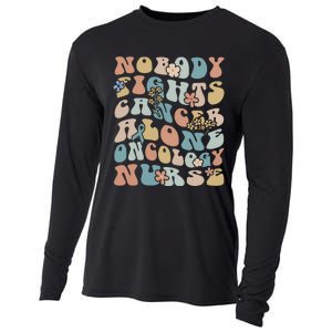 Nobody Fights Cancer Alone Oncology Nurse Cooling Performance Long Sleeve Crew