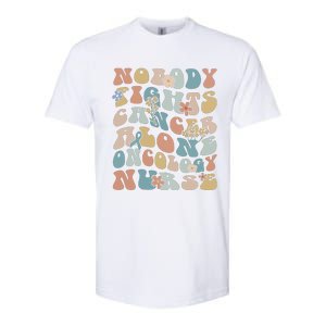 Nobody Fights Cancer Alone Oncology Nurse Softstyle CVC T-Shirt