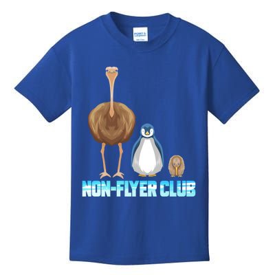 Non Flyer Club Gift Bird Bouquet Penguin Kiwi Bird Gift Kids T-Shirt