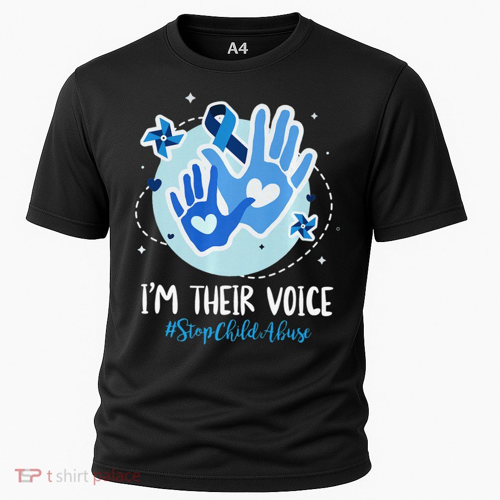 No For Child Abuse Excuse Prevention Month April Blue Ribbon Performance Shirt