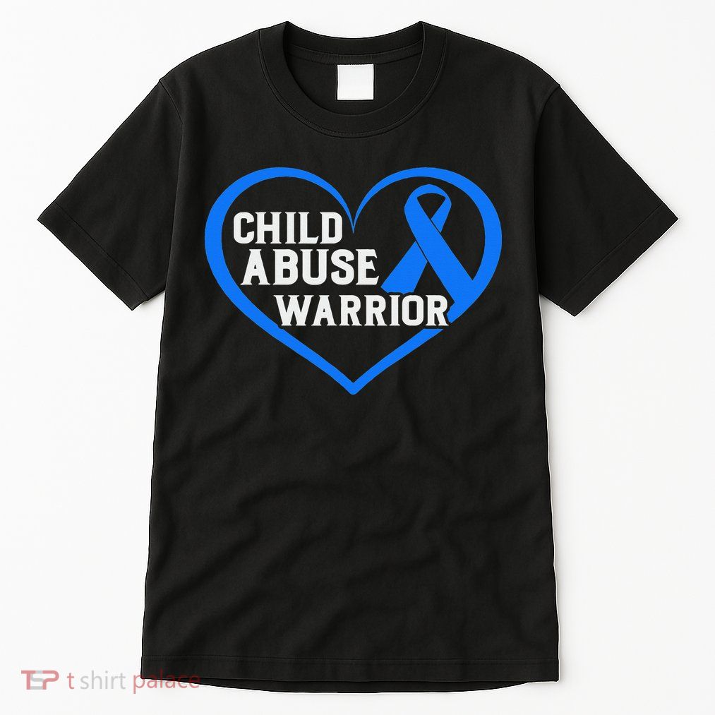No For Child Abuse Excuse Prevention Month Blue Ribbon April Tall T-Shirt