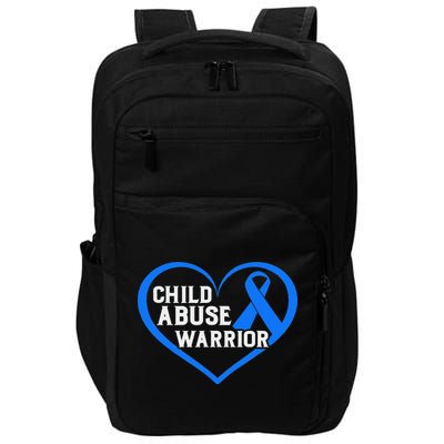 No For Child Abuse Excuse Prevention Month Blue Ribbon April Impact Tech Backpack