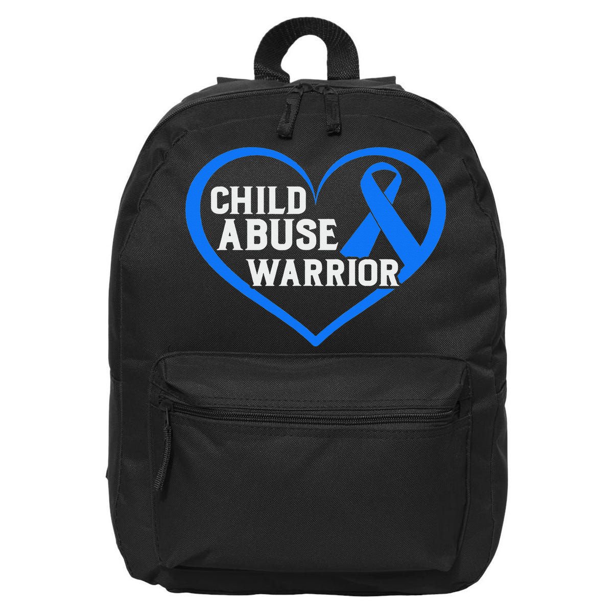 No For Child Abuse Excuse Prevention Month Blue Ribbon April 16 in Basic Backpack