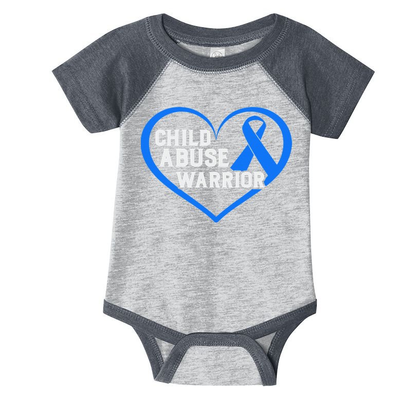 No For Child Abuse Excuse Prevention Month Blue Ribbon April Infant Baby Jersey Bodysuit