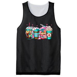 Nurse Fuel Coffee Pink Lover Nursing Caffeinated Lover Mesh Reversible Basketball Jersey Tank