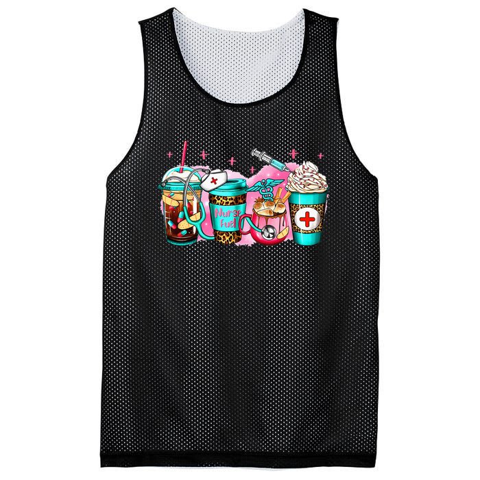 Nurse Fuel Coffee Pink Lover Nursing Caffeinated Lover Mesh Reversible Basketball Jersey Tank