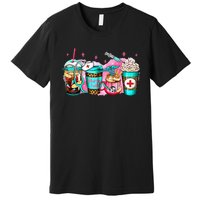 Nurse Fuel Coffee Pink Lover Nursing Caffeinated Lover Premium T-Shirt