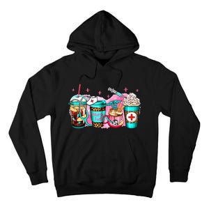 Nurse Fuel Coffee Pink Lover Nursing Caffeinated Lover Tall Hoodie