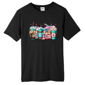 Nurse Fuel Coffee Pink Lover Nursing Caffeinated Lover Gift Tall Fusion ChromaSoft Performance T-Shirt