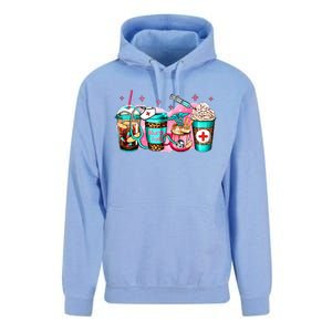 Nurse Fuel Coffee Pink Lover Nursing Caffeinated Lover Gift Unisex Surf Hoodie