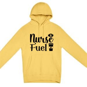 Nurse Fuel Coffee Cappuccino Gift Premium Pullover Hoodie