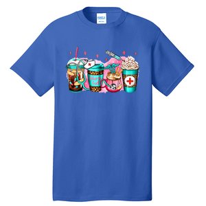 Nurse Fuel Coffee Pink Lover Nursing Caffeinated Lover Gift Tall T-Shirt