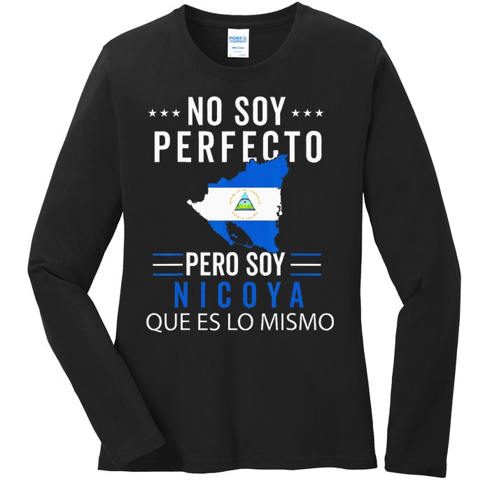 Nicaragua Flag Camiseta Nicaraguan Nicoya Pinoleros Hombre Ladies Long Sleeve Shirt