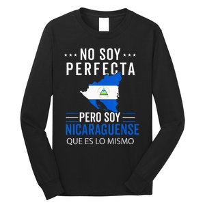 Nicaragua Flag Camiseta Nicaraguan Nicoya Pinoleros Mujer Long Sleeve Shirt