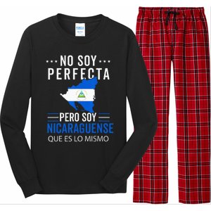 Nicaragua Flag Camiseta Nicaraguan Nicoya Pinoleros Mujer Long Sleeve Pajama Set