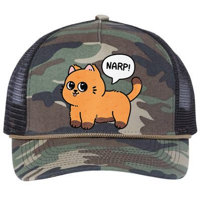 Narp! Funny Cat Lover Retro Rope Trucker Hat Cap