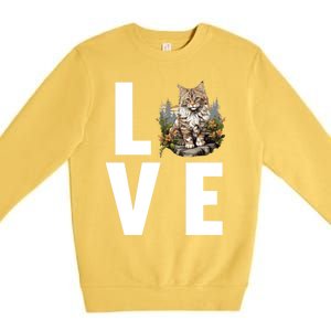 Norwegian Forest Cats Norwegian Forest Cat Gift Premium Crewneck Sweatshirt