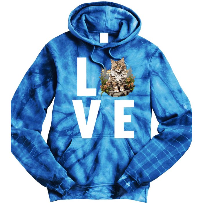 Norwegian Forest Cats Norwegian Forest Cat Gift Tie Dye Hoodie