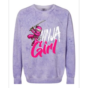 Ninja Fighter Costume Ninja Colorblast Crewneck Sweatshirt