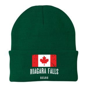 Niagara Falls CANADA CANADIAN Flag Knit Cap Winter Beanie